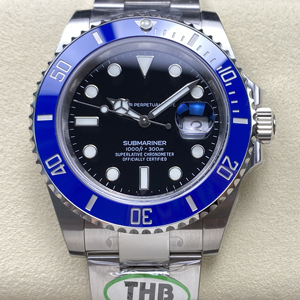 Reloj Mecánico Impermeable de Súper Calidad, Fábrica THB, Acero 904L, Movimiento ETA 3235, 126610, Bisel de Cerámica Azul para Buceo, Estilo Hulk - Product Image 1