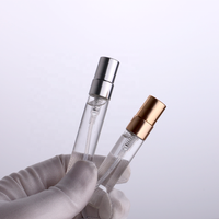 Vente en gros de 3-10ml mini flacons vaporisateurs en verre contenants d'échantillon de parfum/huile rechargeables boîte en papier écologique petites bouteilles emballées