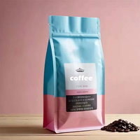 Sacs d'emballage personnalisés écologiques imprimés en héliogravure de qualité alimentaire pour snacks, café, chips, aliments pour animaux de compagnie, pochettes verticales avec valve