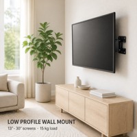 Support mural pour téléviseur DMP LCD900B à mouvement complet, inclinable et pivotant, pour écran de 13 à 30 pouces, VESA 100x100, en acier, pour salon