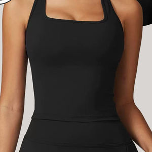 Sports Fitness Yoga Wear Anti-Exposure A-Line Tennis <b>Skirt</b> Customizable Tennis Tank Top Two-Piece Set - Product Image 5