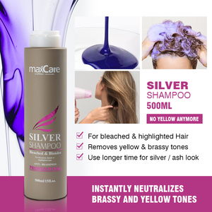 Crème hydratante violette professionnelle pour <span class=keywords><strong>cheveux</strong></span> colorés, vegan, biologique, sans sulfate, sans paraben, pour blond argenté - Product Image 2