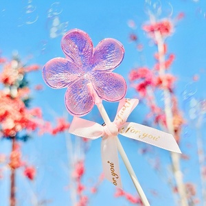 Piruletas con Forma de Flor de Cerezo y Patita de Gato Brillante, Dulces Duros de Cristal con Sabor a Fruta para Niños, 15g, Venta al por Mayor - Product Image 4