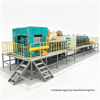 Machine automatique de fabrication de barquettes à œufs en papier transformant le carton recyclé en barquettes de qualité