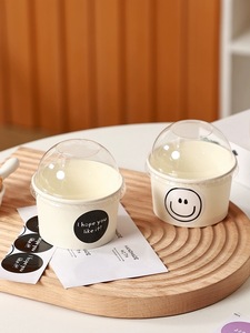 Grandi tazze di carta per dolci di medie dimensioni per pasta per biscotti alla fragola Muffin alla <span class=keywords><strong>crema</strong></span> di neve-imballaggio e stampa del prodotto - Product Image 4