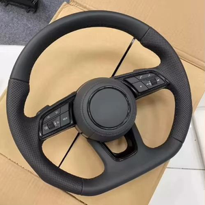 Haute qualité pour Audi B9 assemblage de volant en cuir de carbone modifié pour A4 A3 A5 A6 B6 RS7 <span class=keywords><strong>S</strong></span> <span class=keywords><strong>RS6</strong></span> C8 R8 A7 Q7 Q5 Q3 - Product Image 2
