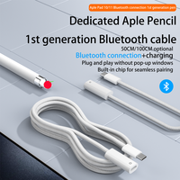 USB-C ke kabel adaptor pensil untuk Apple Pencil generasi pertama, konektor pemasangan Bluetooth hanya bekerja dengan iPad 10 / 11 A16