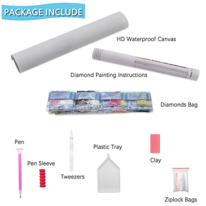 क्रिसमस हीरे की पेंटिंग के साथ जीमा रंगीन रोशनी डाय 5 डी बी ड्रिल कस्टम डायमंड पेंटिंग बड़े आकार की किट - Product Image 5