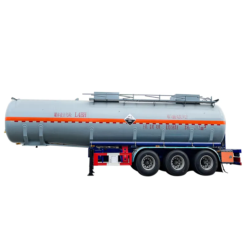 29000L 36000L essence diesel chimique corrosif liquide huile Transport réservoir carburant camion-citerne semi-remorque