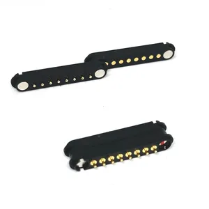1 cặp mùa xuân nạp kết nối POGO pin 2/8Pin 2.8mm 2.54mm Pitch PCB dọc với Plug-in bảng điều khiển gắn kết hàng duy nhất dải
