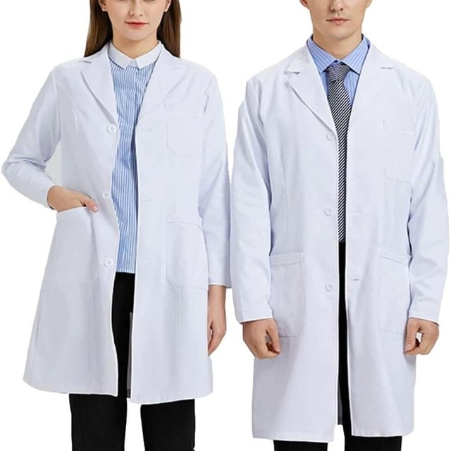 Premium Quality Medical Coat for Beauty Professionals and Artists Comfortable White Lab Coat with Classic Fit