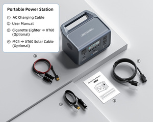 ABOK 300W Fast Charging 288Wh LiFePO4 Portable Power Station <b>Solar</b> <b>Generator</b> 100W MPPT Pure Sine Wave for Outdoor Camping Home - Product Image 6