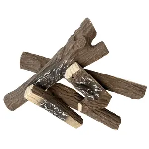 假木质陶瓷燃气原木作为火坑配件