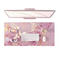 Grand tapis de souris pour PC, décoration de bureau, 315 " x 157 ", rose doré, grande taille, antidérapant, imperméable, surface lisse, pour bureau