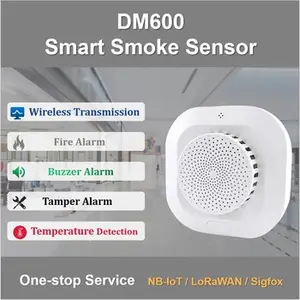 CNDINGTEK Système d'alarme de détection d'incendie Capteur de fumée NB-Iot