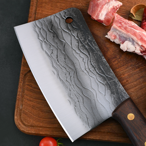 guangdong Hand Forged Chinese <b>Bone</b> Chopping Cleaver <b>Knife</b> 4Cr14MoV Steel Heavy Duty Butcher <b>Knife</b> Ribs & Frozen Meat OEM 7.48In - Product Image 4