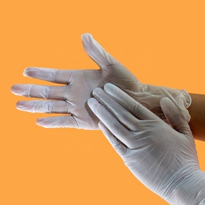 2019 special offer Transparent/blue disposable examination Pvc vinyl gloves powder free - Product Image 2