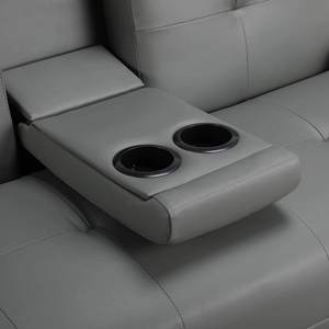 Sofá Cama Biplaza de Piel Sintética Li&Sung 20015 Futón con Reposabrazos y Portavasos - Product Image 6