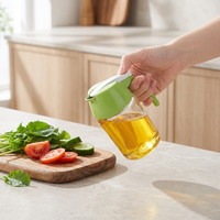 Nouvelle conception moderne de luxe, distributeur de miel, de café ou de sirop en verre rond de petite taille, bouteilles ou pot pour le miel