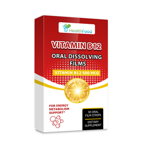 Películas Orales Disolubles de Vitamina B12 de Marca Privada OEM ODM con Vitamina B12 para Apoyar el Metabolismo Energético - Product Image 1