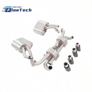 ระบบท่อไอเสียแบบ Catback พร้อมวาล์ว วัสดุ 304 SS ปลายท่อแบบ Quad และระบบควบคุมวาล์วแบบ OEM สำหรับรถ Porsche 991.1 3.4L 3.8L - Product Image 2