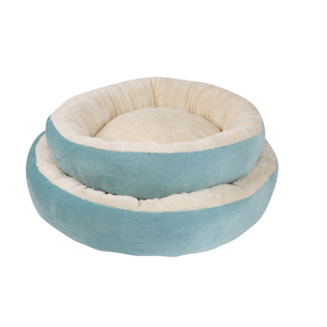 Lit d'intérieur rond moelleux pour chat et <span class=keywords><strong>chien</strong></span> Petit <span class=keywords><strong>coussin</strong></span> moyen pour beignet en fibre - Product Image 2