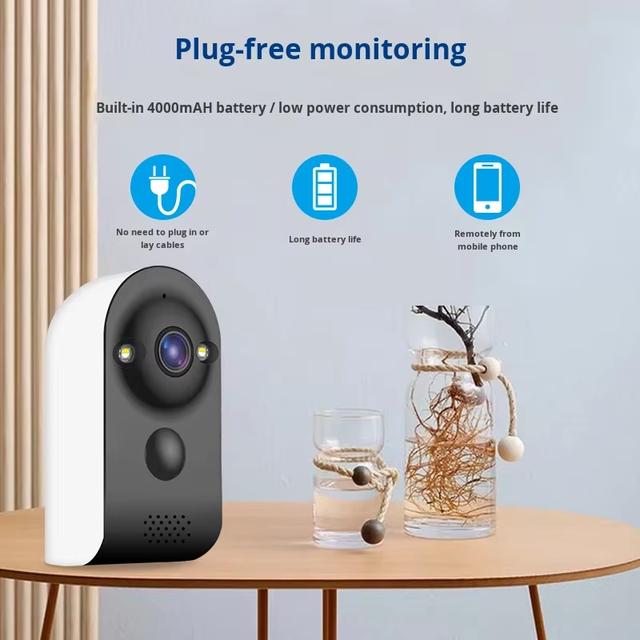 Mini Security Cameras Wireless Indoor for Home High Definition 3MP V380 Pro App Android/Ios Phone Remote Monitor WiFi Smart Cam