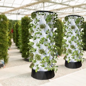 Vertical <strong>Pineapple</strong> Aeroponic Hydroponic Grow Vertical Tower with Grow <strong>Lights</strong> Two Linear Led Grow <strong>Lights</strong> for Hydroponic Tower - Product Image 2