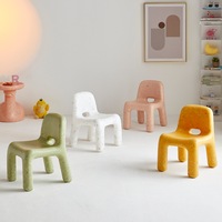 Nordique Classique Moderne Enfants Enfants Pe En Plastique Confettis Chaise Minimaliste Carton Boîte Salon Maternelle Jardin
