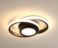 Plafonniers LED modernes créatifs avec base carrée en fer et couvercle en acrylique, indice de protection IP33, garantie de 2 ans, pour salon, chambre à coucher, couloir