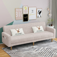 Sofá Cama Plegable de Tela para Sala de Estar o Dormitorio de Familia Pequeña Apartamento Moderno y Fresco