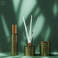 CH Offre Spéciale De Luxe 100ML Brossé Dorure Décoratif Arôme Reed Diffuseur Conception Unique Décoration de La Maison
