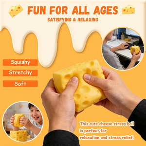 Juguete Blandito de Queso de Ascenso Lento, Bloque de Queso Suave para Apretar, Juguete Antiestrés para Niños y Adultos - Product Image 2