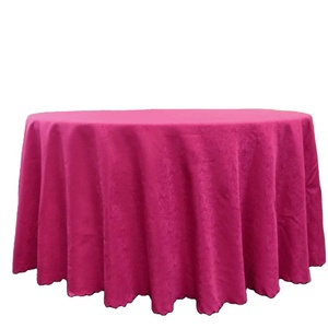 Khăn trải bàn bên Khăn trải bàn đám cưới trắng vòng có thể giặt bảng vải cơ bản <span class=keywords><strong>Poly</strong></span> Khăn trải bàn 100% Polyester - Product Image 2