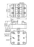Pince de serrage manuelle autocentrante de haute précision pour machine de fraisage CNC 40 kg Chine