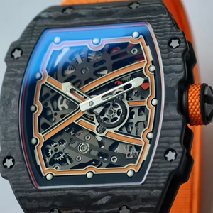 Montre mécanique de luxe 2026 de haute qualité avec boîtier en fibre de carbone 6702, verre saphir, bracelet de 20 mm, cadran à aiguilles, résistance à l'eau 30 bars - Product Image 2