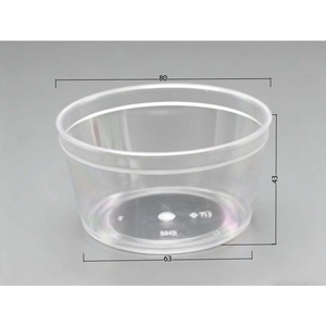 Premium D45 GPPS Transparent Ice Cream <b>Cup</b> Mini Disposable Dessert Container for <b>Cold</b> Drinks and Small Capacity Treats - Product Image 2