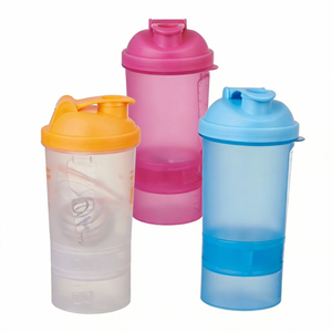जिम फिटनेस के लिए ट्रेंडी कस्टम इको फ्रेंडली प्लास्टिक पोर्टेबल प्रोटीन शेकर बोतल जिम फिटनेस के लिए प्रचार विज्ञापन उपहार सस्ता - Product Image 3