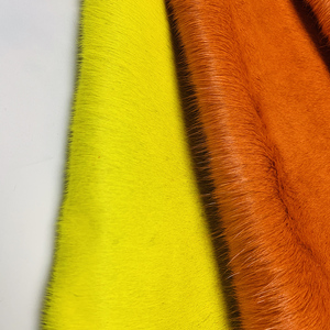 Tùy Chỉnh Nhuộm Màu Sắc Sáng Bóng Bất Bê Da Bò Tóc Da Bê Tóc Da Da - Product Image 1