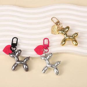 Ins Love Porte-clés en acrylique, motif chien ballon, style mignon et cool, pendentif pour sac et bijoux, figurine - Product Image 4