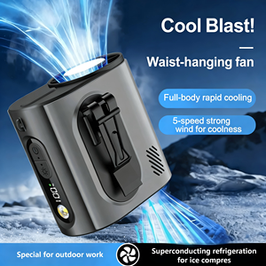 Ventilador <span class=keywords><strong>de</strong></span> Mano <span class=keywords><strong>de</strong></span> Alto Rendimiento con Enfriamiento <span class=keywords><strong>de</strong></span> Hielo Semiconductor, 199 Velocidades Ajustables y Cuerpo Compacto Plegable - Product Image 5