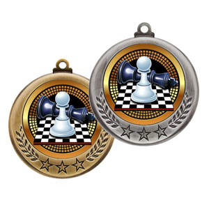 Top <span class=keywords><strong>Champion</strong></span> Sports Competition Medalla de escudo de Ajedrez de metal personalizado para regalos promocionales - Product Image 3