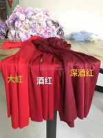 Rideau en panneaux de spandex extensible rouge sur mesure pour la décoration de mariage