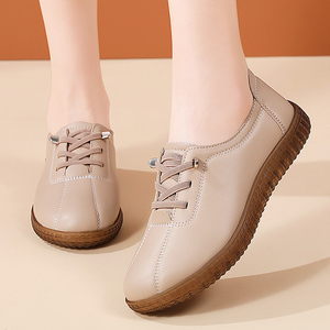 Mocasines planos informales de Invierno para mujer, zapatos cálidos sin cordones para otoño, verano, Primavera, para mamás, zapatos planos de mujer con punta a la moda - Product Image 3