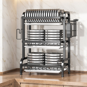 Multi-Funcional Household Dish Storage Rack Integrado Drain Rack Cross-Border Cozinha Acessório para Louças - Product Image 4