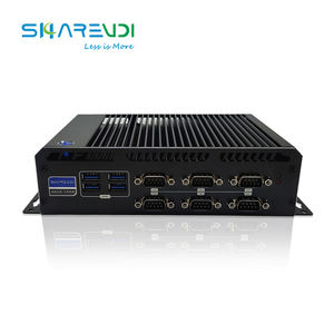 Sharevdi OEM Mini PC Industrial Fanless 6COM 2HD-MI 2LAN Pentium 4405U Core I3 I5 I7 Trilho Din Incorporado <span class=keywords><strong>DDR3</strong></span> PCs em miniatura AU UE - Product Image 6
