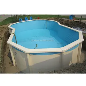 टिकाऊ ऊपर/आंशिक/पूरा जमीन पूल में जस्ती स्टील स्विमिंग पूल के लिए गर्म बिक्री