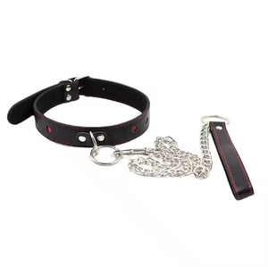 <span class=keywords><strong>Sexy</strong></span> in pelle Cosplay collari a catena con guinzaglio BDSM amore fetish colletto per adulti Lingerie accessori per il sesso per donna - Product Image 3