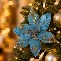 Rangkaian Bunga Poinsettia Buatan dari Polyester, Hiasan Pohon Natal, Dekorasi Rumah, Ukuran dan Warna Sesuai Pesanan, Dekorasi Natal yang Modis