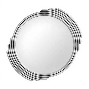 Axiom Home Accents Sleek Iron Metal Frame Modern Decor Contemporary Wall <b>Mirror</b> for Bedroom or Office - Product Image 1